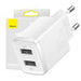 Baseus Compact Quick Charger 2x USB 10.5W (white) - mains chargers<<<Chargers<<<GSM Accessories<<<InnproXML&&&Cell