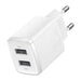 Baseus Compact Quick Charger 2x USB 10.5W (white) - mains chargers<<<Chargers<<<GSM Accessories<<<InnproXML&&&Cell
