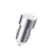 Baseus CRDYQ-0S splitter 2x cigarette lighter socket 80W 2x USB-A 3.1A - silver - Cell phone USB