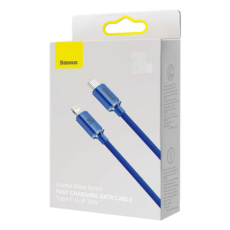 Baseus Crystal cable USB-C to Lightning 20W 1.2m (blue) - USB-C to Lightning<<<USB cables<<<GSM