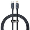 Baseus Crystal cable USB-C to Lightning 20W PD 1.2m (black) - USB-C to Lightning<<<USB cables<<<GSM