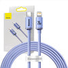 Baseus Crystal cable USB-C to Lightning 20W PD 2m (violet) - USB-C to Lightning<<<USB cables<<<GSM