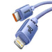 Baseus Crystal cable USB-C to Lightning 20W PD 2m (violet) - USB-C to Lightning<<<USB cables<<<GSM