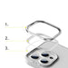 Baseus Crystal Phone Case Armor Case for iPhone 13 Pro with Gel Frame gray (ARJT000413) - Cell phone cases