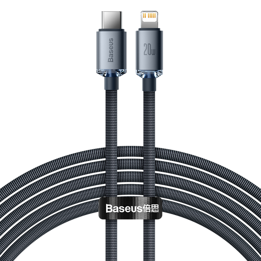 Baseus Crystal Shine cable USB-C to Lightning 20W PD 2m (black) - USB-C to Lightning<<<USB cables<<<GSM