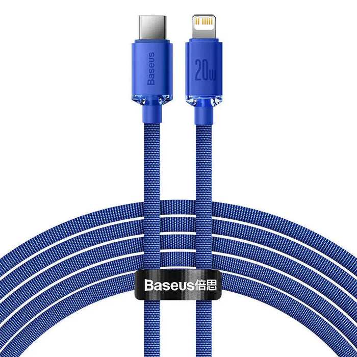 Baseus Crystal Shine cable USB-C to Lightning 20W PD 2m (blue) - USB-C to Lightning<<<USB cables<<<GSM