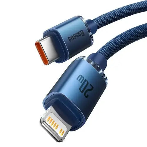 Baseus Crystal Shine cable USB-C to Lightning 20W PD 2m (blue) - Lightning