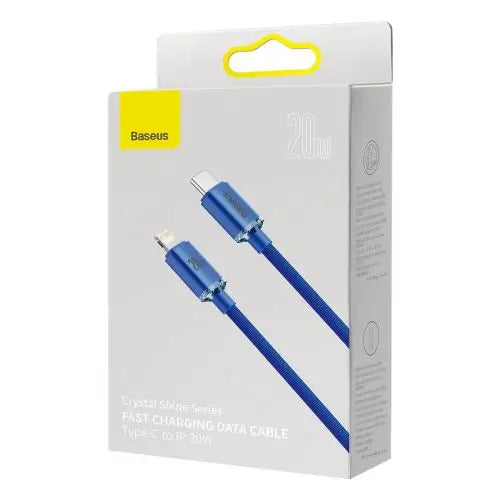 Baseus Crystal Shine cable USB-C to Lightning 20W PD 2m (blue) - Lightning