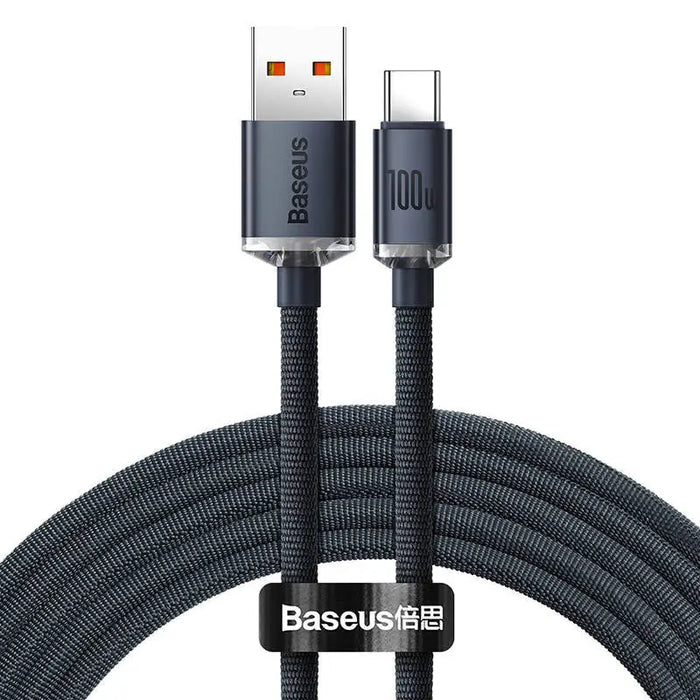Baseus Crystal Shine cable USB to USB-C 100W 1.2m (black) - USB to USB-C<<<USB cables<<<GSM