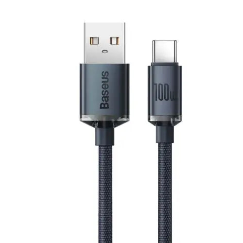 Baseus Crystal Shine cable USB to USB-C 100W 2m (black) - Type-C cable<<<Accessories<<<Основна<<<DunaXML&&&USB