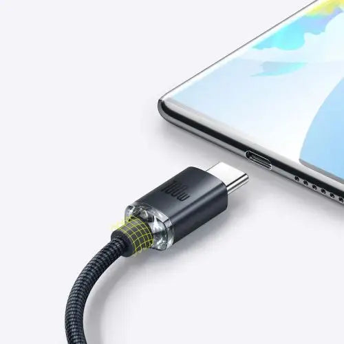 Baseus Crystal Shine cable USB to USB-C 100W 2m (black) - Type-C cable<<<Accessories<<<Основна<<<DunaXML&&&USB