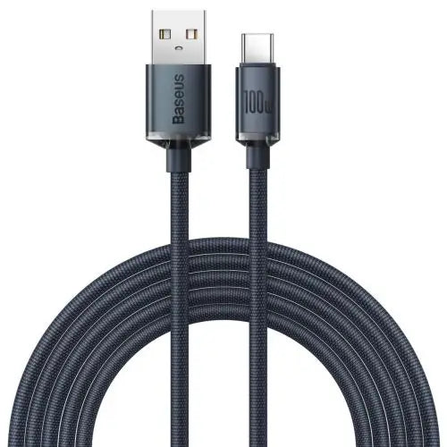 Baseus Crystal Shine cable USB to USB-C 100W 2m (black) - Type-C cable<<<Accessories<<<Основна<<<DunaXML&&&USB