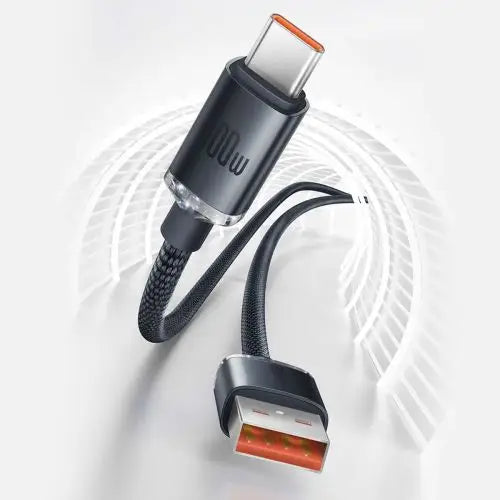 Baseus Crystal Shine cable USB to USB-C 100W 2m (black) - Type-C cable<<<Accessories<<<Основна<<<DunaXML&&&USB