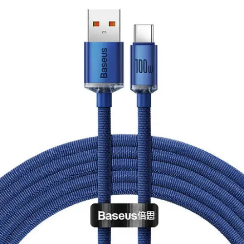 Baseus Crystal Shine cable USB to USB-C 100W 2m (blue) - USB to USB-C<<<USB cables<<<GSM Accessories<<<InnproXML&&&Cell