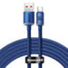 Baseus Crystal Shine cable USB to USB-C 5A100W1.2m (blue) - USB to USB-C<<<USB cables<<<GSM