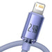 Baseus Crystal Shine cable USB to Lightning 2.4A 1.2m (purple) - USB to Lightning<<<USB cables<<<GSM