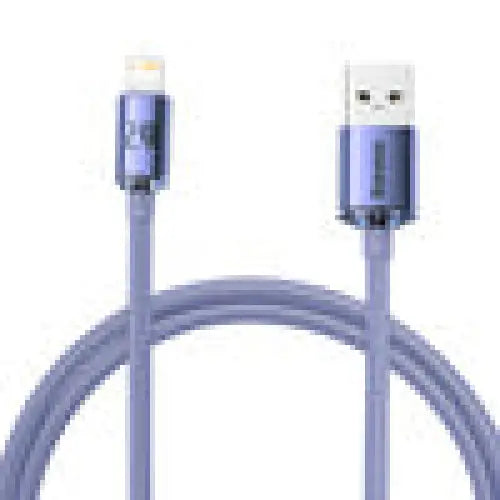 Baseus Crystal Shine cable USB to Lightning 2.4A 1.2m (purple) - USB to Lightning<<<USB cables<<<GSM