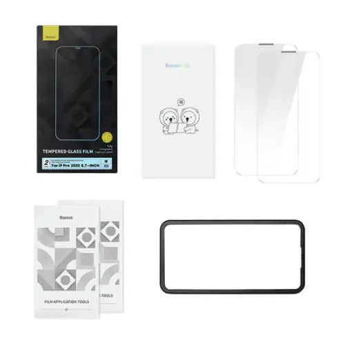 Baseus Crystal Tempered Glass Dust-proof 0.3mm for iPhone 14 Pro Max (2pcs) - For smartphones<<<Tempered glass