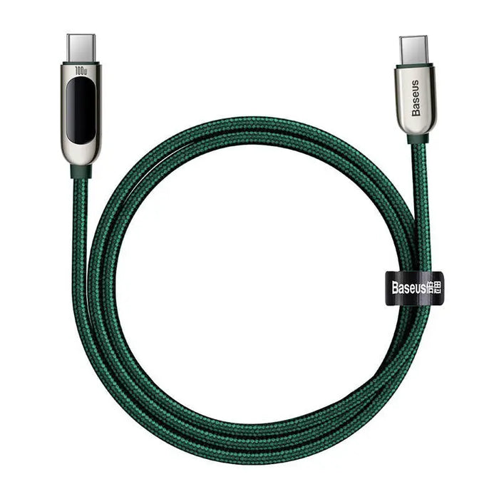 Baseus Display Cable USB-C to USB-C 100W 1m (green) - USB-C to USB-C<<<USB cables<<<GSM Accessories<<<InnproXML&&&Cell
