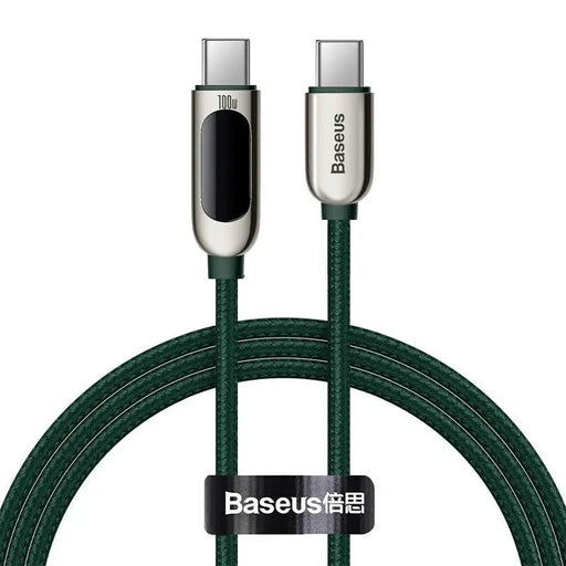 Baseus Display Cable USB-C to USB-C 100W 1m (green) - USB-C to USB-C<<<USB cables<<<GSM Accessories<<<InnproXML&&&Cell