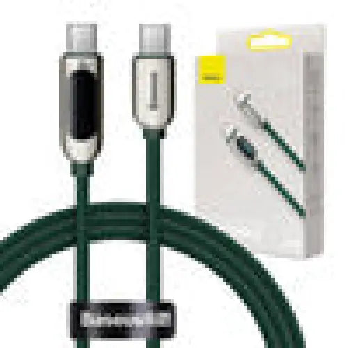 Baseus Display Cable USB-C to USB-C 100W 1m (green) - USB-C to USB-C<<<USB cables<<<GSM Accessories<<<InnproXML&&&Cell