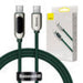 Baseus Display Cable USB-C to USB-C 100W 1m (green) - USB-C to USB-C<<<USB cables<<<GSM Accessories<<<InnproXML&&&Cell