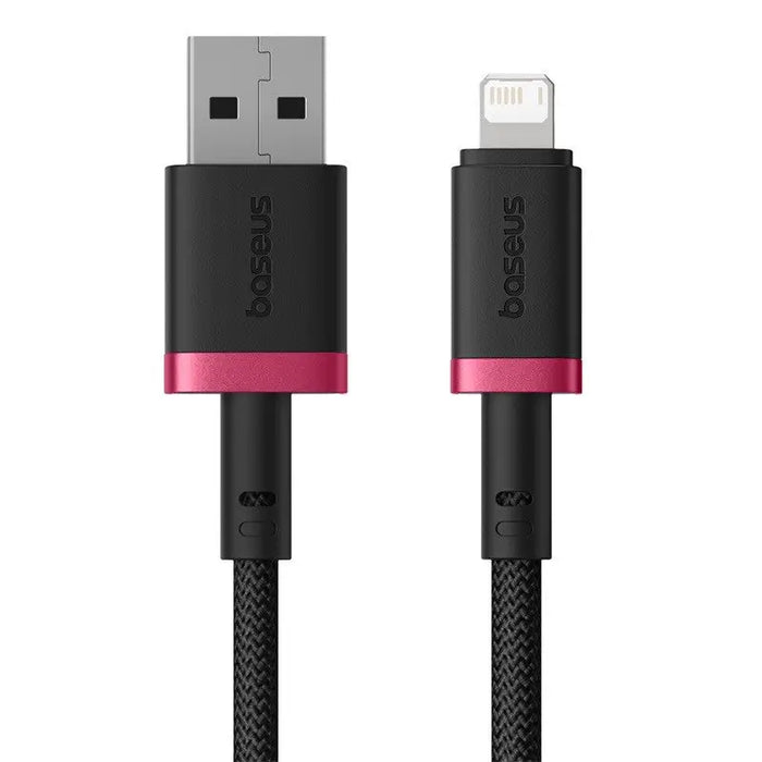 Baseus Dura Type A to IP 2.4A 2 m fast charging cable Black Red - USB cablesAKG-KAB<<<GSM accessoriesAKG<<<ActionPL