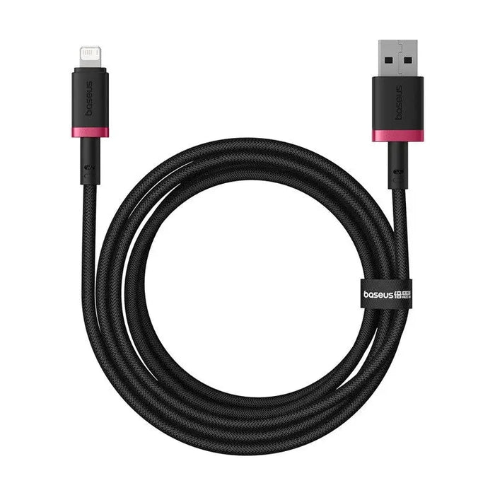 Baseus Dura Type A to IP 2.4A 2 m fast charging cable Black Red - USB cablesAKG-KAB<<<GSM accessoriesAKG<<<ActionPL