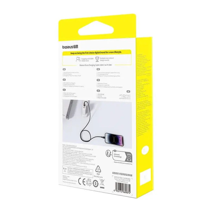 Baseus Dura Type C fast charging cable for iP 20 W 1 m Black Gold - USB cablesAKG-KAB<<<GSM accessoriesAKG<<<ActionPL