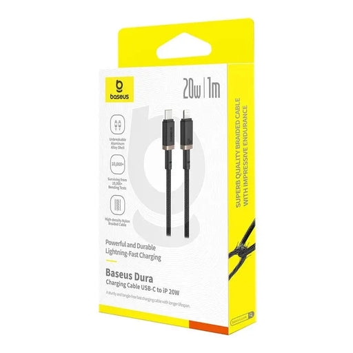 Baseus Dura Type C fast charging cable for iP 20 W 1 m Black Gold - USB cablesAKG-KAB<<<GSM accessoriesAKG<<<ActionPL