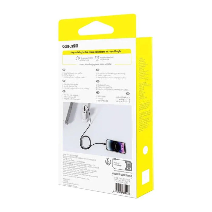Baseus Dura Type C fast charging cable for iP 20 W 2 m Black Red - USB cablesAKG-KAB<<<GSM accessoriesAKG<<<ActionPL
