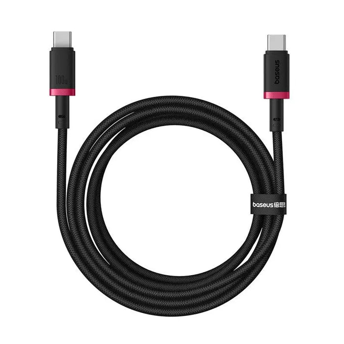 Baseus Dura Type C to Type C 100 W fast charging cable 2 m Black Red - USB cablesAKG-KAB<<<GSM accessoriesAKG<<<ActionPL