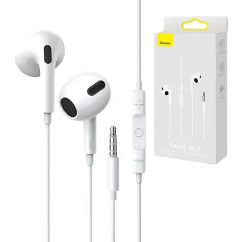 Baseus Encok H17 Earphones (white) - Wired<<<Headphones<<<Audio<<<InnproXML&&&Headphones