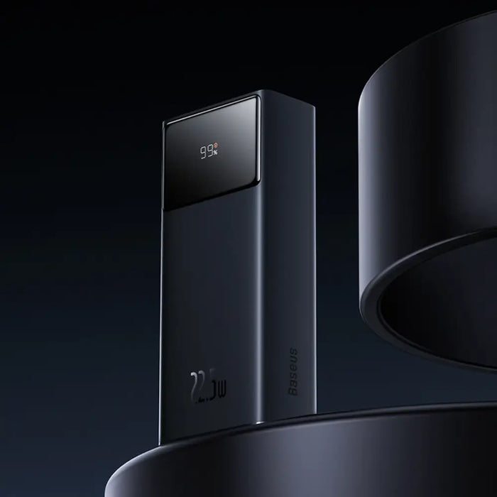 Baseus EnerFill FP41 30000mAh 22.5W Power Bank with Baseus Simple USB-A - USB-C 3A 30cm Cable - Black