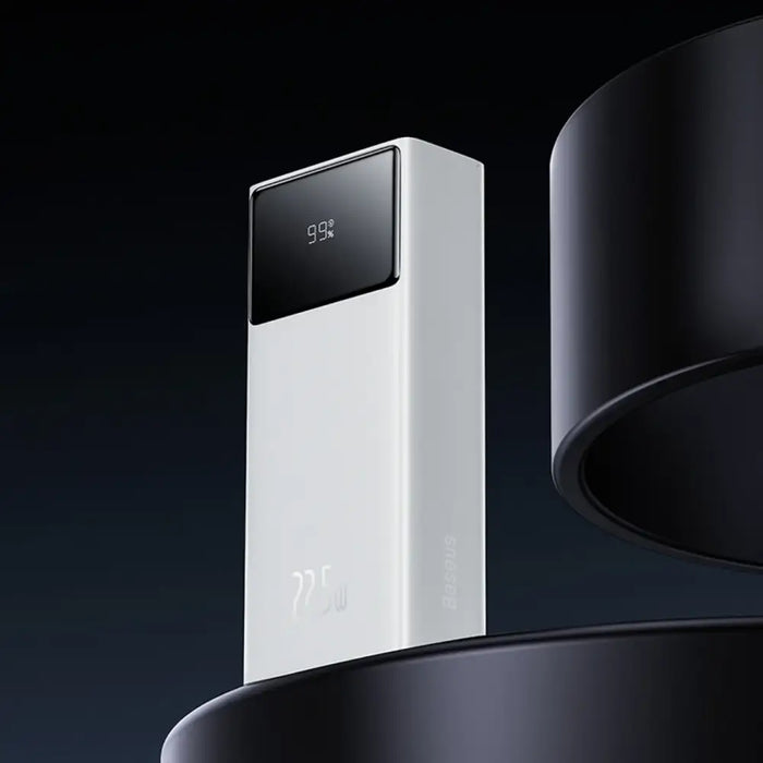 Baseus EnerFill FP41 30000mAh 22.5W Powerbank with Baseus Simple USB-A - USB-C 3A 30cm Cable - White