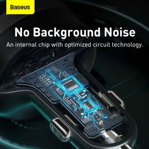 Baseus Enjoy Car Wireless MP3 Charger Bluetooth 5.0 microSD AUX (black) - Car