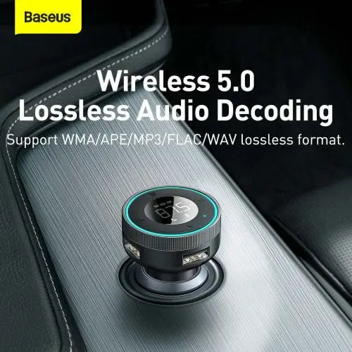 Baseus Enjoy Car Wireless MP3 Charger Bluetooth 5.0 microSD AUX (black) - Car