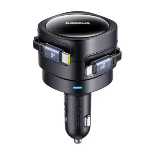 Baseus Enjoyment Max car charger with USB-C + Lightning cables 60W Black - Car chargers<<<Car accessories<<<InnproXML