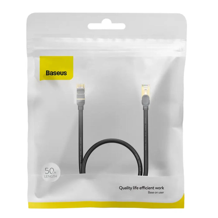 Baseus Ethernet RJ45 10Gbps 0.5m network cable (black) - Network cables<<<Cables<<<IT Accessories<<<InnproXML&&&Network