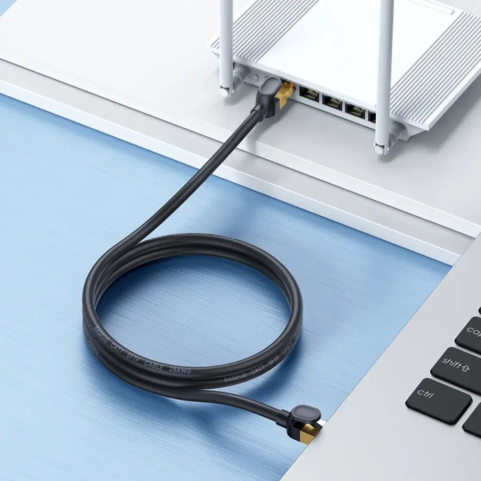 Baseus Ethernet RJ45 10Gbps 30m network cable (black) - Network cables<<<HurtelXML&&&Network cables<<<Cables<<<IT