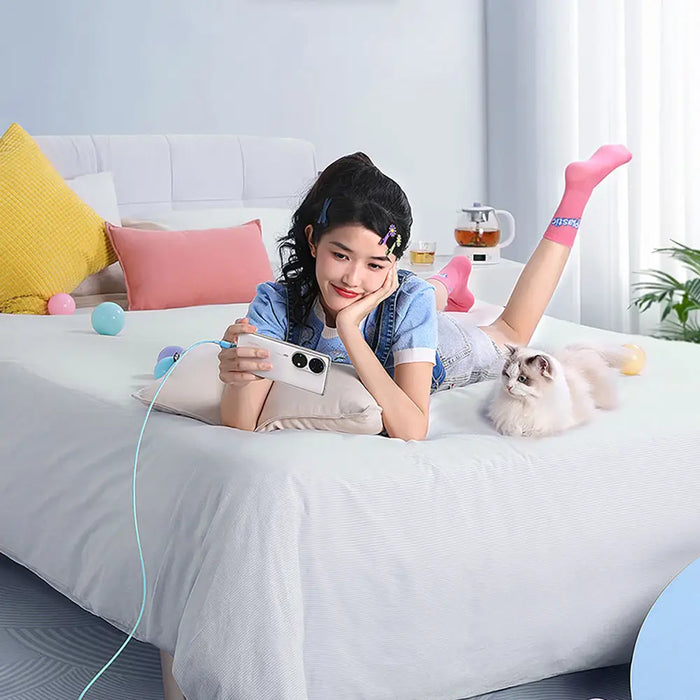 Baseus Explorer 100W USB-C - USB-C Cable with Intelligent Temperature Sensor 2m - Blue - Cell phone cables<<<HurtelXML