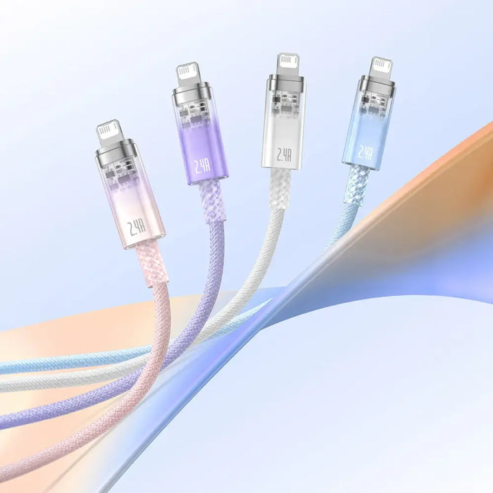 Baseus Explorer Series cable USB - Lightning 2.4A 2 m white (CATS010102) - Cell phone cables<<<HurtelXML
