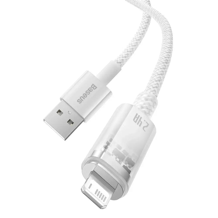 Baseus Explorer Series cable USB - Lightning 2.4A 2 m white (CATS010102) - Cell phone cables<<<HurtelXML