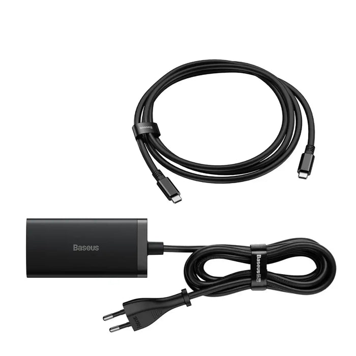 Baseus fast charger GaN5 Pro HUB HDMI 2 x USB-C / USB-A / HDMI 4K 30Hz 1.5m black + USB-C cable - USB-C 100W 40Gb/s