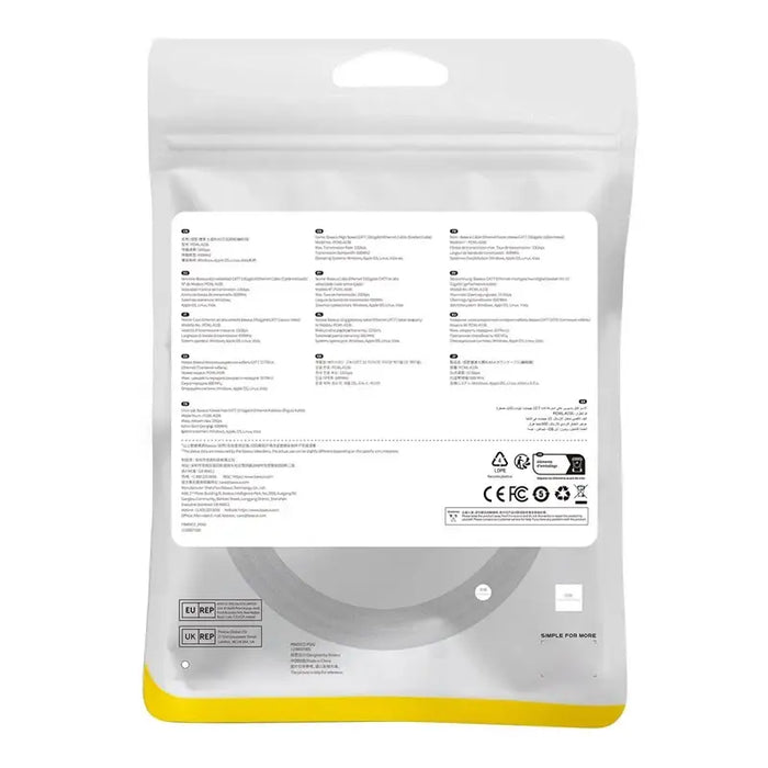 Baseus fast internet cable RJ45 cat.7 10Gbps 1m braided black - Network cables<<<HurtelXML&&&Network