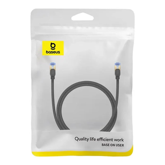 Baseus fast internet cable RJ45 cat.7 10Gbps 1m braided black - Network cables<<<HurtelXML&&&Network