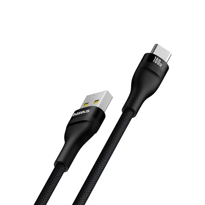 Baseus Flash 2 USB-A / USB-C cable 100W 1 m - black - Cell phone cables<<<HurtelXML&&&USB cablesAKG-KAB<<<GSM