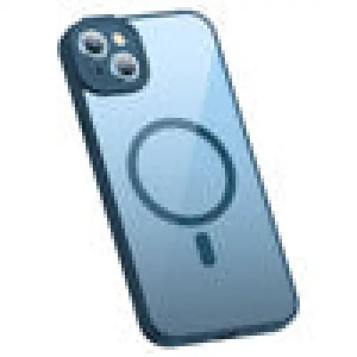 Baseus Frame Transparent Magnetic Case and Tempered Glass set for iPhone 14 Plus (blue) - For smartphones<<<Tempered