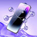 Baseus Full Screen Tempered Glass for iPhone 14 Pro Max with Speaker Cover 0.3mm + Mounting Frame - Cell phone tempered