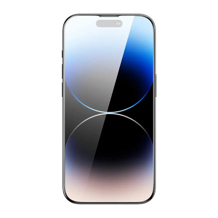 Baseus Full Screen Tempered Glass for iPhone 14 Pro Max with Speaker Cover 0.3mm + Mounting Frame - Cell phone tempered